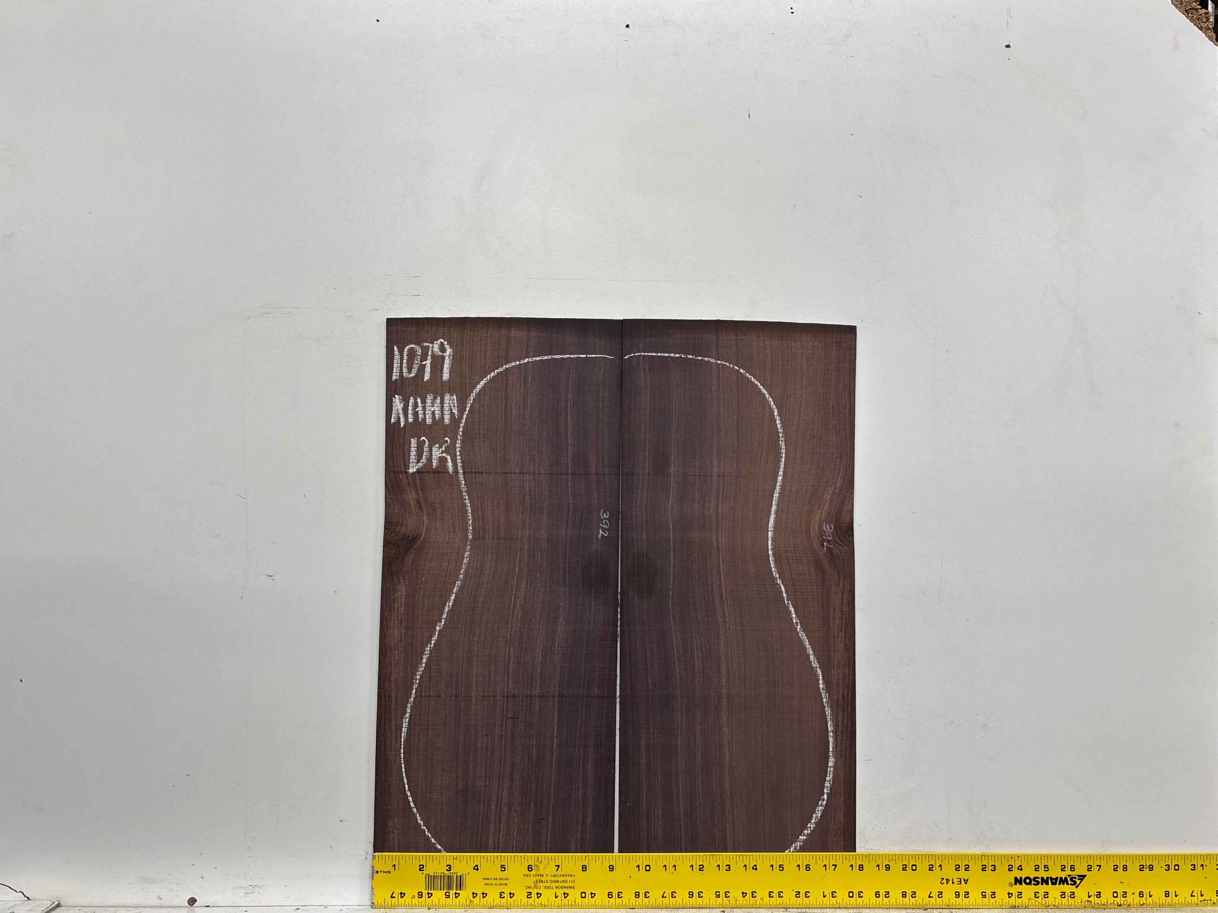 East Indian Rosewood Dreadnought AAAA Grade Guitar Back & Side Set #1079 - Exotic Wood Zone