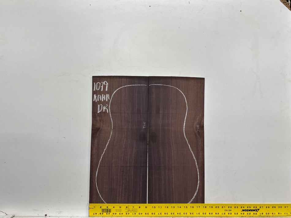 East Indian Rosewood Dreadnought AAAA Grade Guitar Back & Side Set #1079 - Exotic Wood Zone
