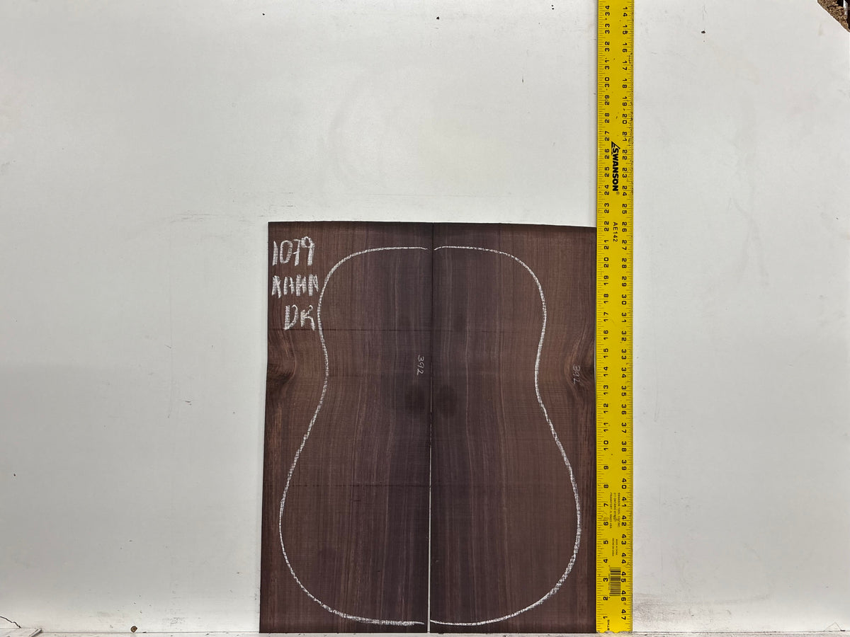 East Indian Rosewood Dreadnought AAAA Grade Guitar Back & Side Set #1079 - Exotic Wood Zone