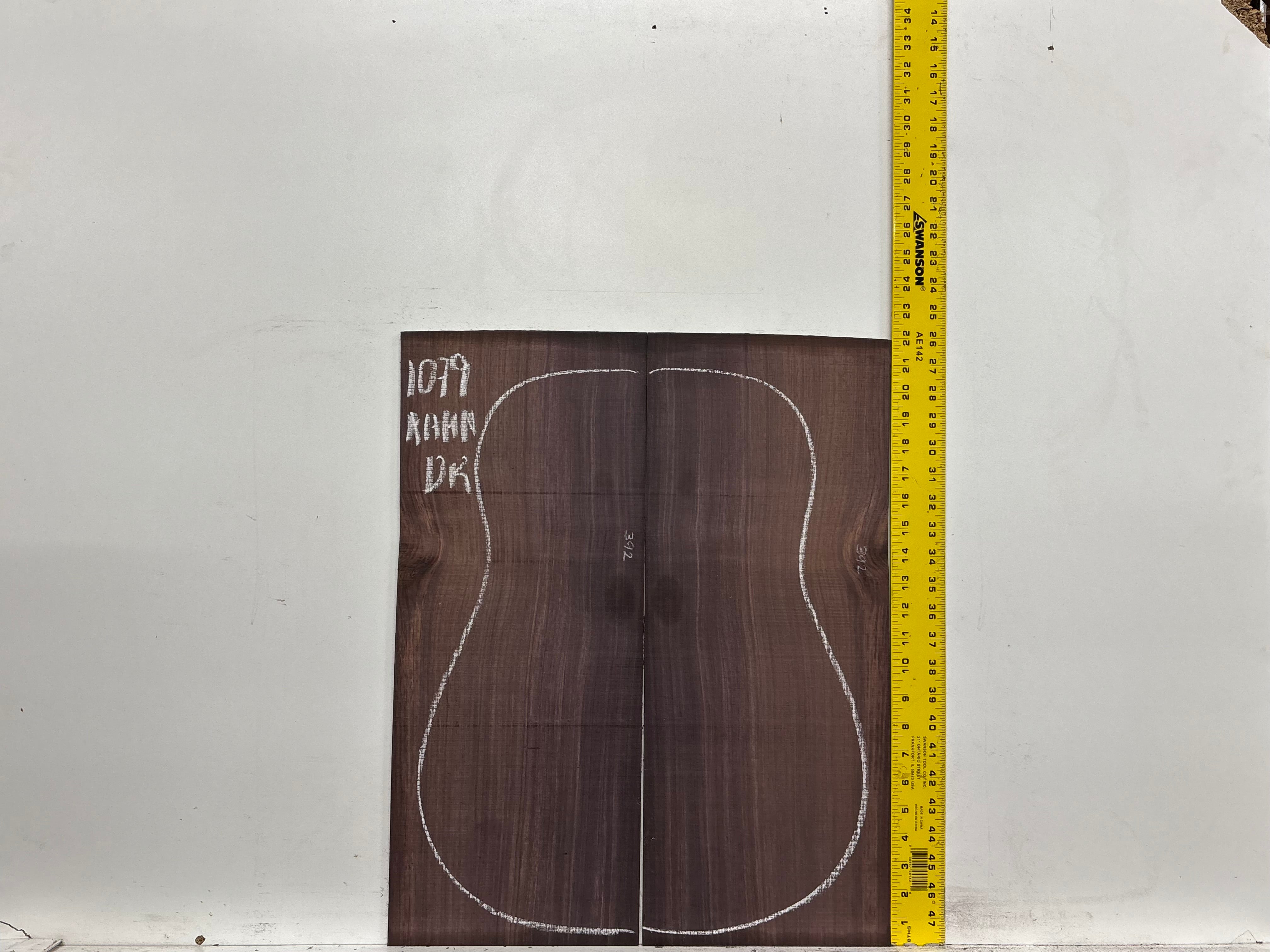 East Indian Rosewood Dreadnought AAAA Grade Guitar Back & Side Set #1079 - Exotic Wood Zone