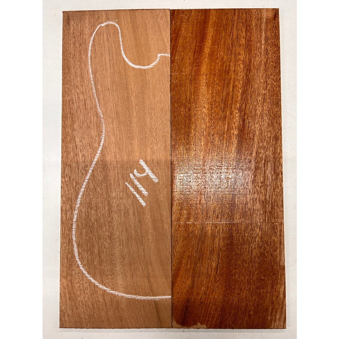 African Mahogany/Khaya Bookmatched Guitar Drop Top 21" x 7-1/4" x 1/4" #114 - Exotic Wood Zone - Buy online Across USA 