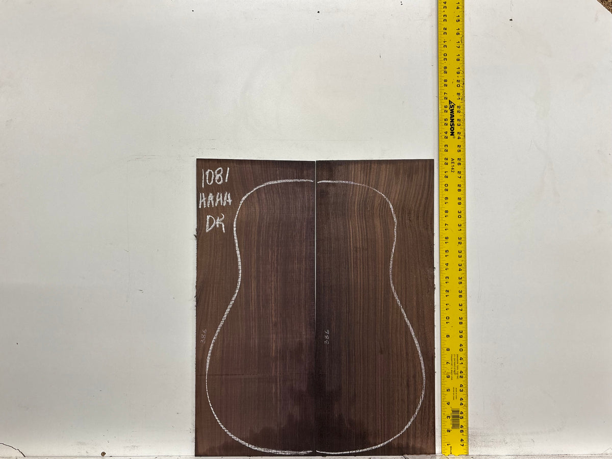 East Indian Rosewood Dreadnought AAAA Grade Guitar Back & Side Set #1081 - Exotic Wood Zone
