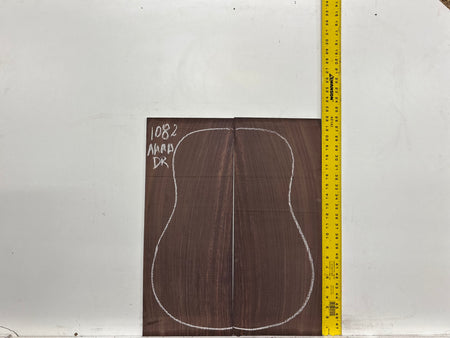East Indian Rosewood Dreadnought AAAA Grade Guitar Back & Side Set #1082 - Exotic Wood Zone