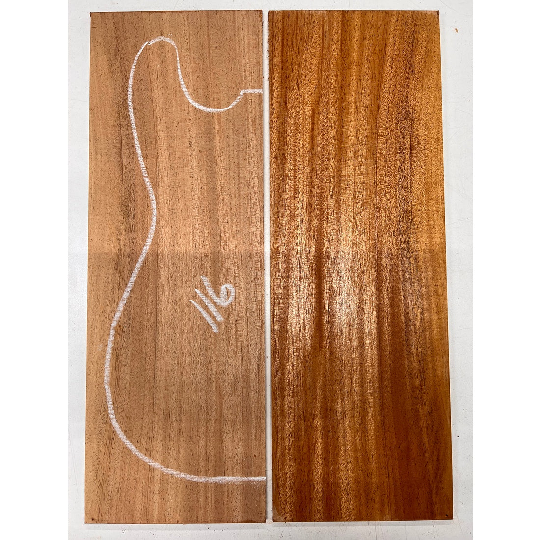 African Mahogany/Khaya Bookmatched Guitar Drop Top 21" x 7-1/4" x 1/4" #116 - Exotic Wood Zone - Buy online Across USA 