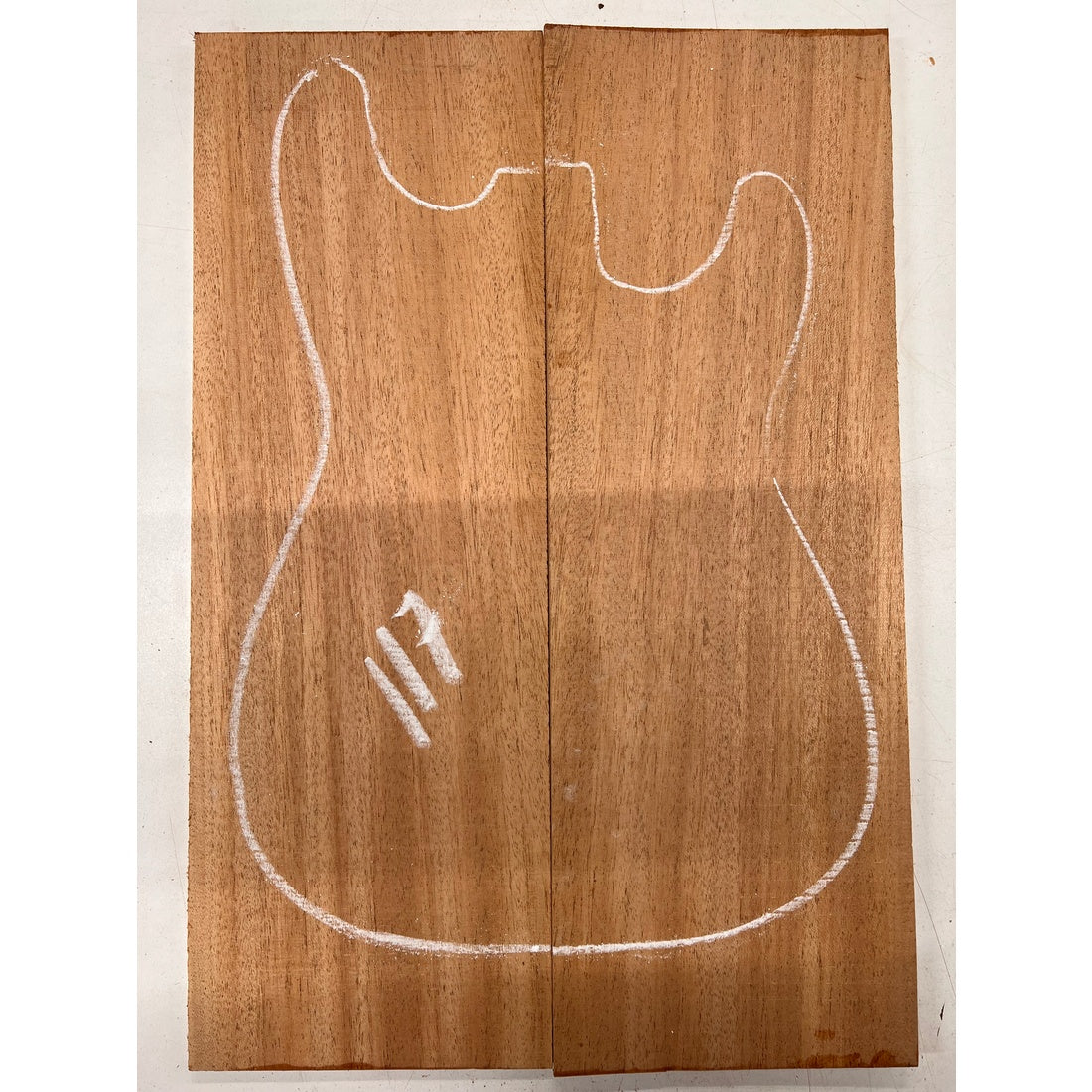 African Mahogany/Khaya Bookmatched Guitar Drop Top 21" x 7-1/4" x 1/4" #117 - Exotic Wood Zone - Buy online Across USA 