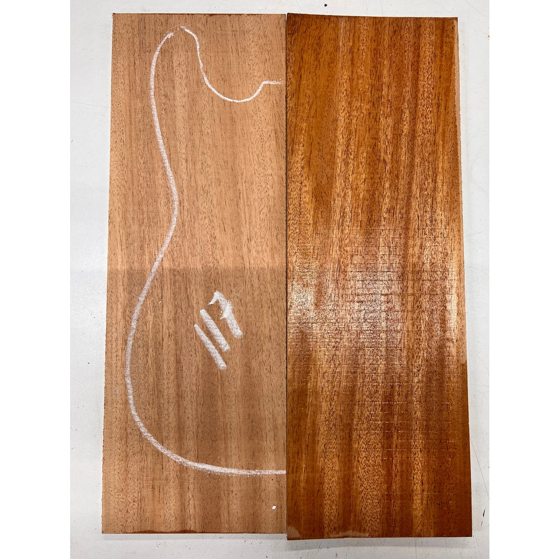 African Mahogany/Khaya Bookmatched Guitar Drop Top 21" x 7-1/4" x 1/4" #117 - Exotic Wood Zone - Buy online Across USA 