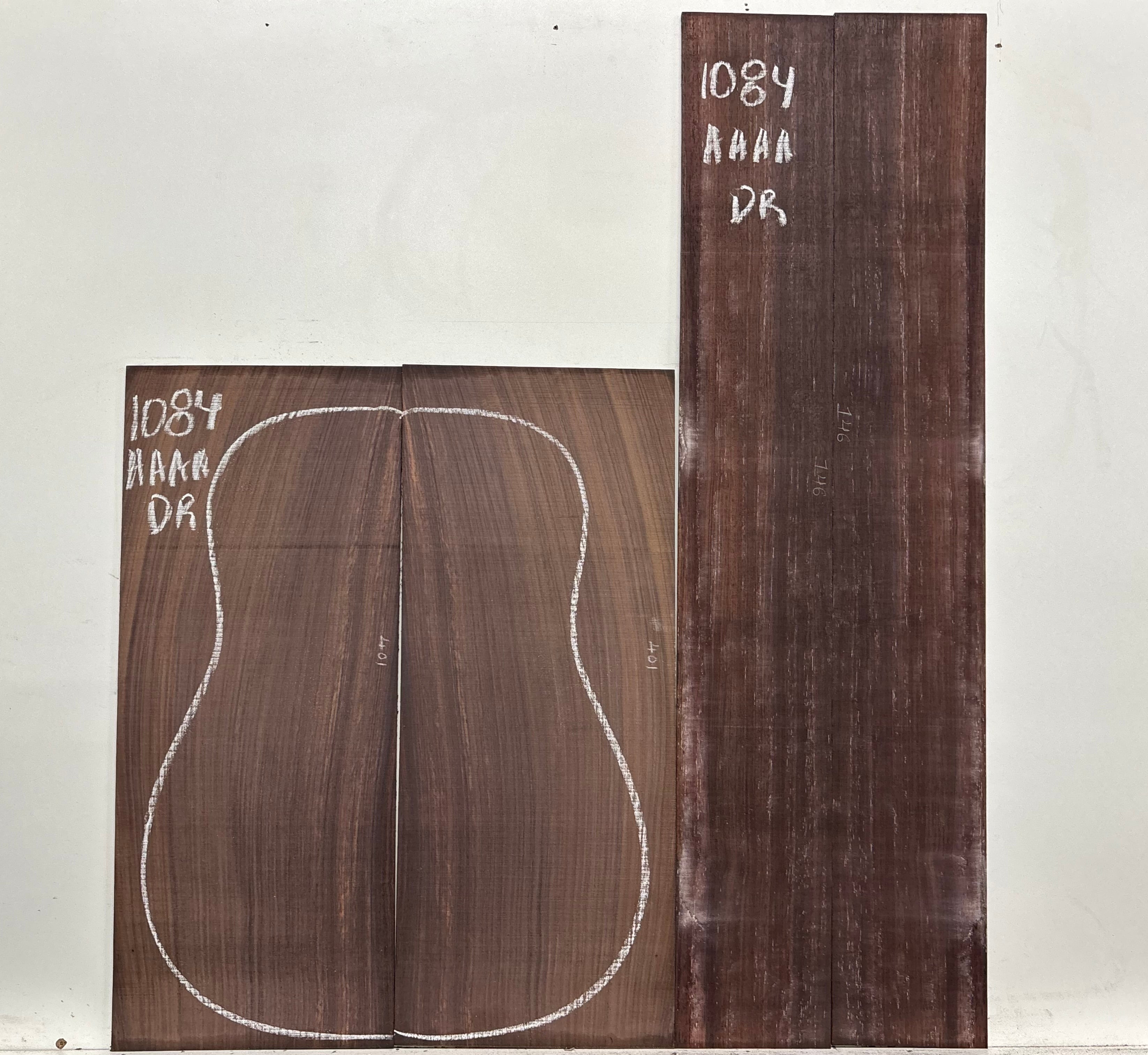 East Indian Rosewood Dreadnought AAAA Grade Guitar Back & Side Set #1084 - Exotic Wood Zone