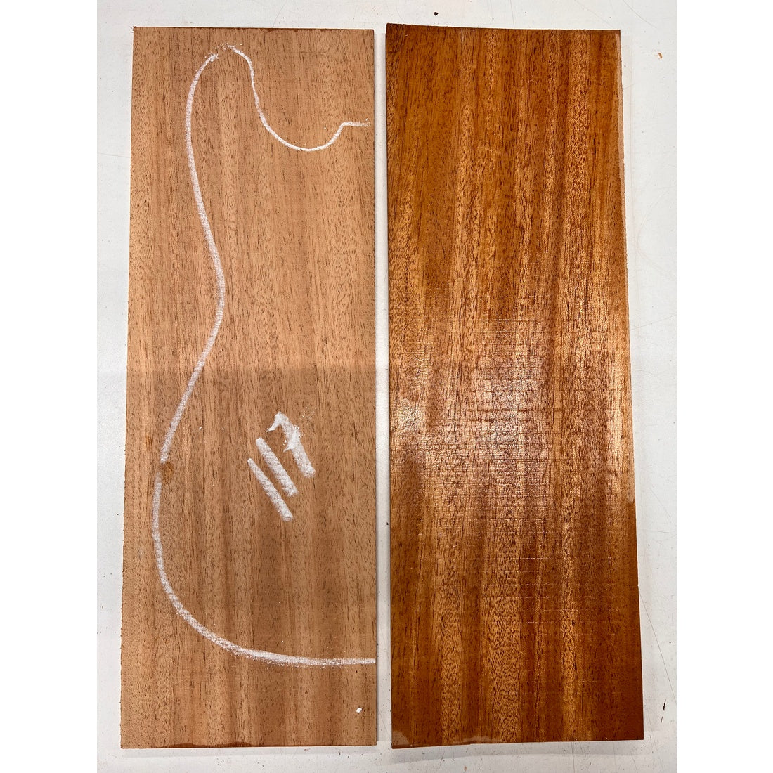 African Mahogany/Khaya Bookmatched Guitar Drop Top 21" x 7-1/4" x 1/4" #117 - Exotic Wood Zone - Buy online Across USA 