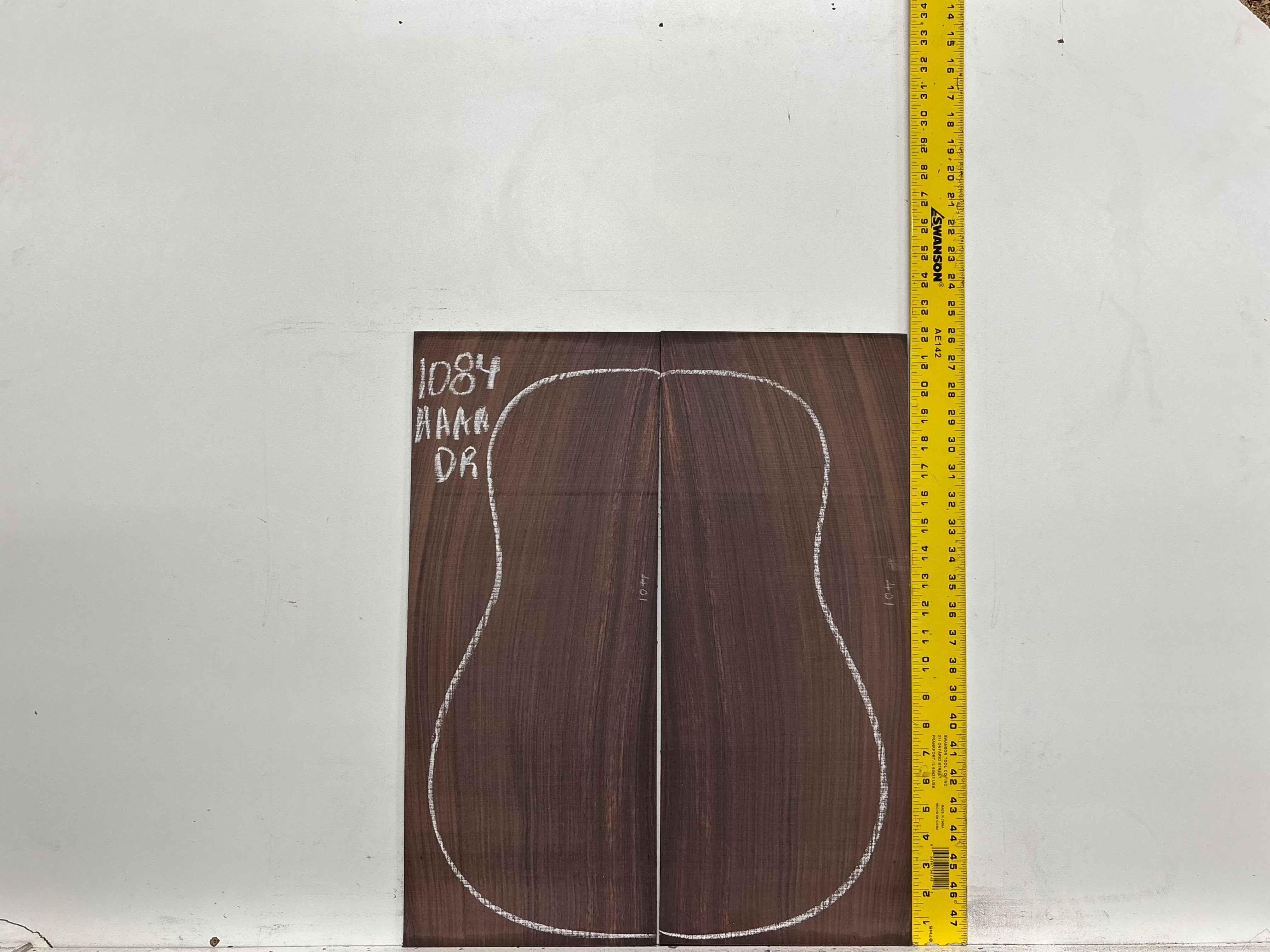 East Indian Rosewood Dreadnought AAAA Grade Guitar Back & Side Set #1084 - Exotic Wood Zone