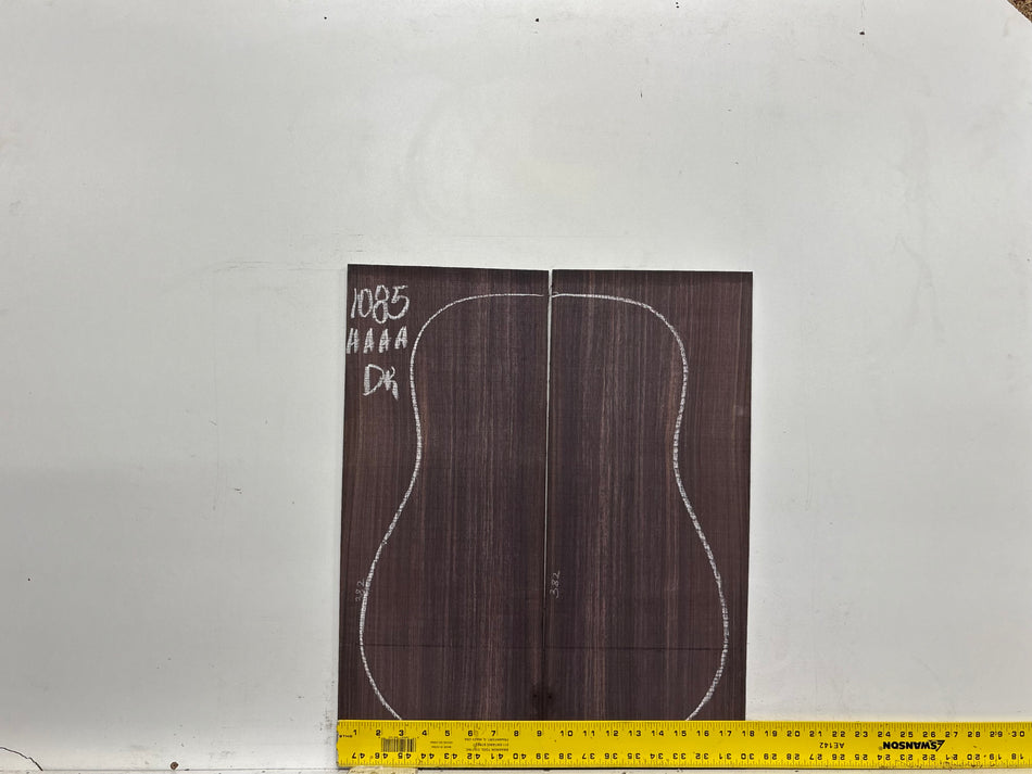 East Indian Rosewood Dreadnought AAAA Grade Guitar Back & Side Set #1085 - Exotic Wood Zone