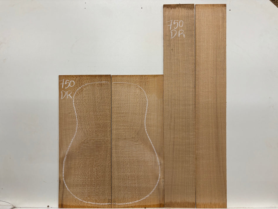 Lacewood Dreadnought Guitar Back & Side Set #750