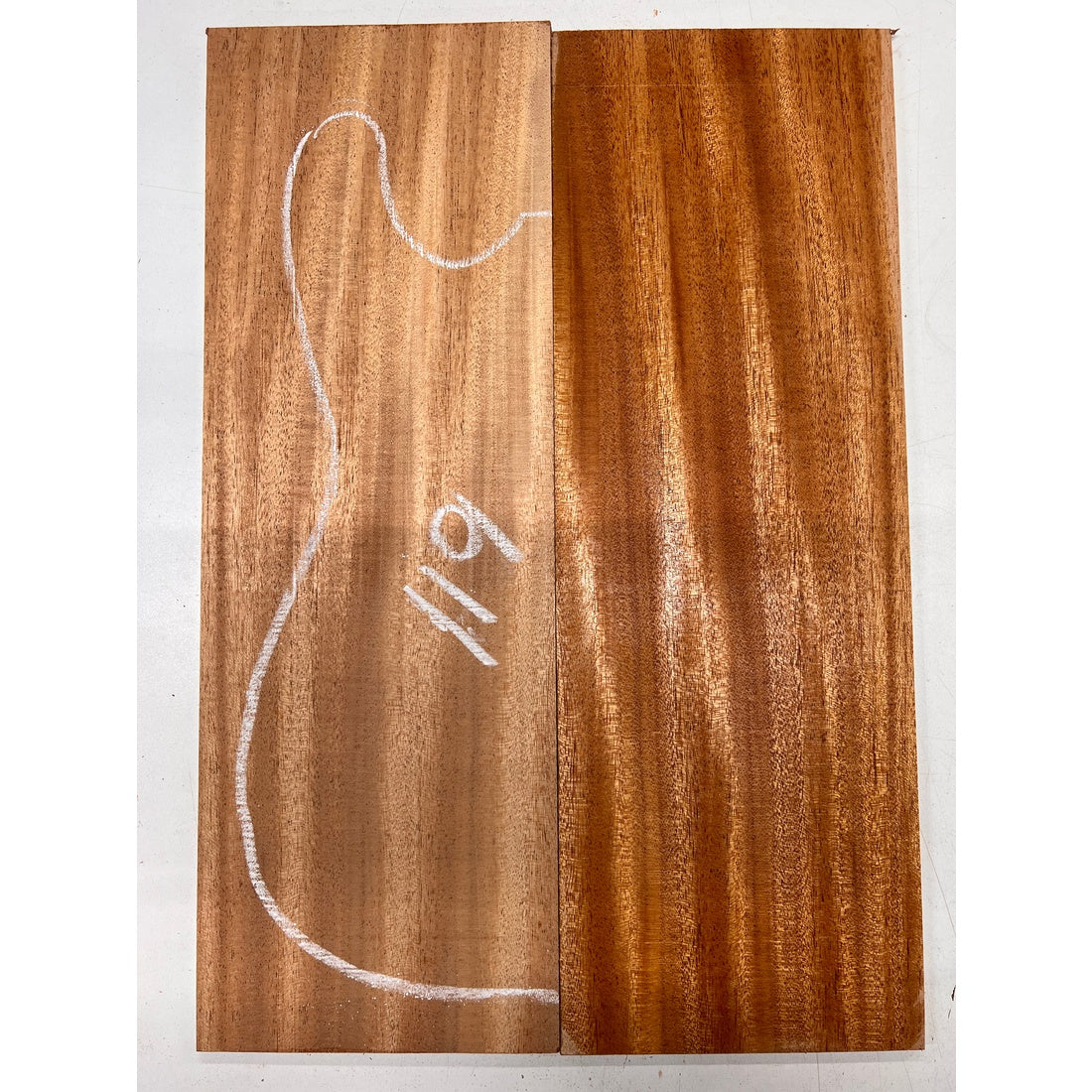 African Mahogany/Khaya Bookmatched Guitar Drop Top 21" x 7-1/4" x 1/4" #119 - Exotic Wood Zone - Buy online Across USA 