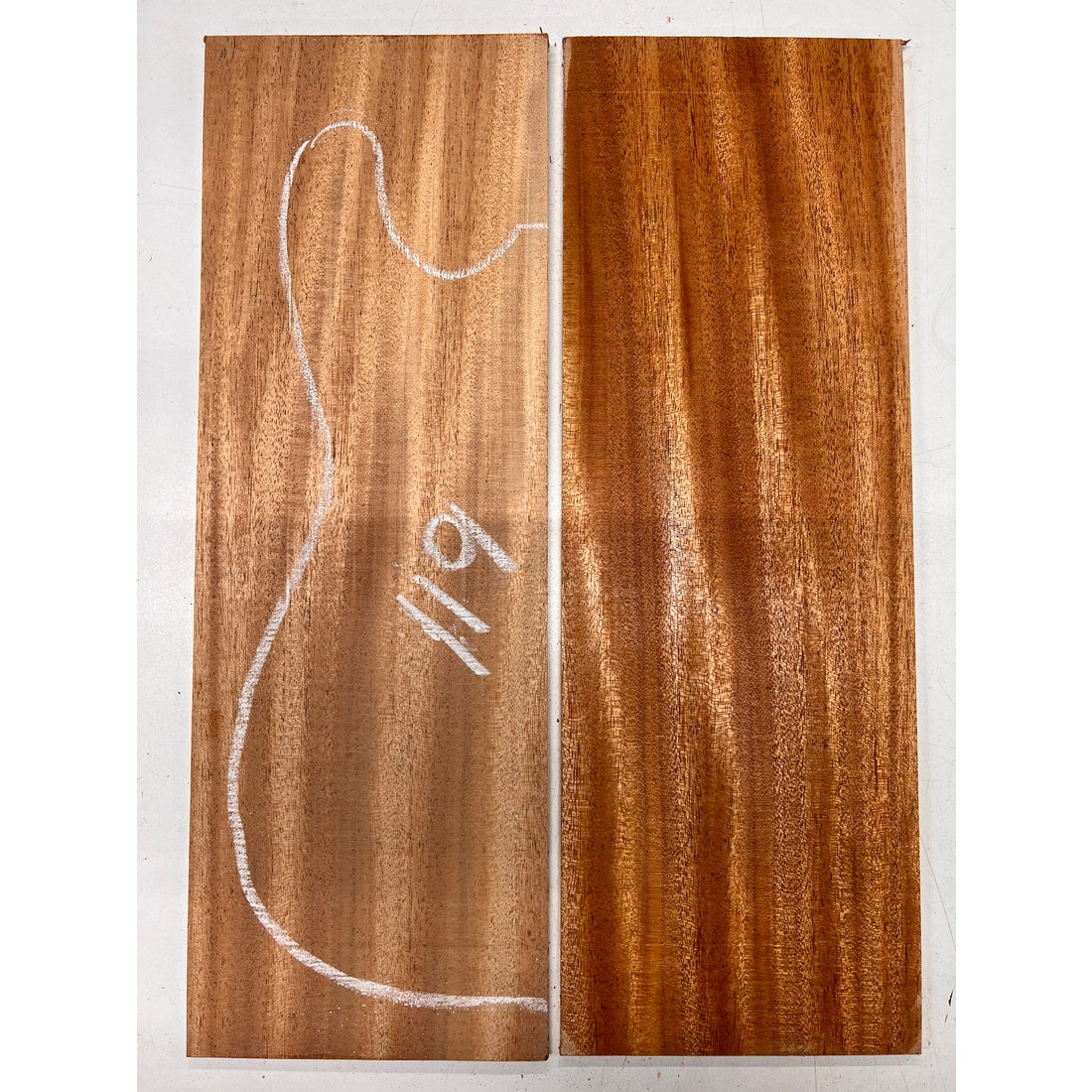 African Mahogany/Khaya Bookmatched Guitar Drop Top 21" x 7-1/4" x 1/4" #119 - Exotic Wood Zone - Buy online Across USA 