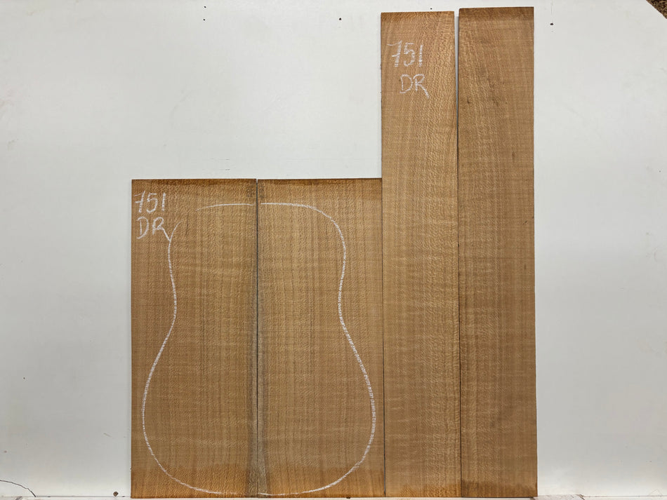 Lacewood Dreadnought Guitar Back & Side Set #751