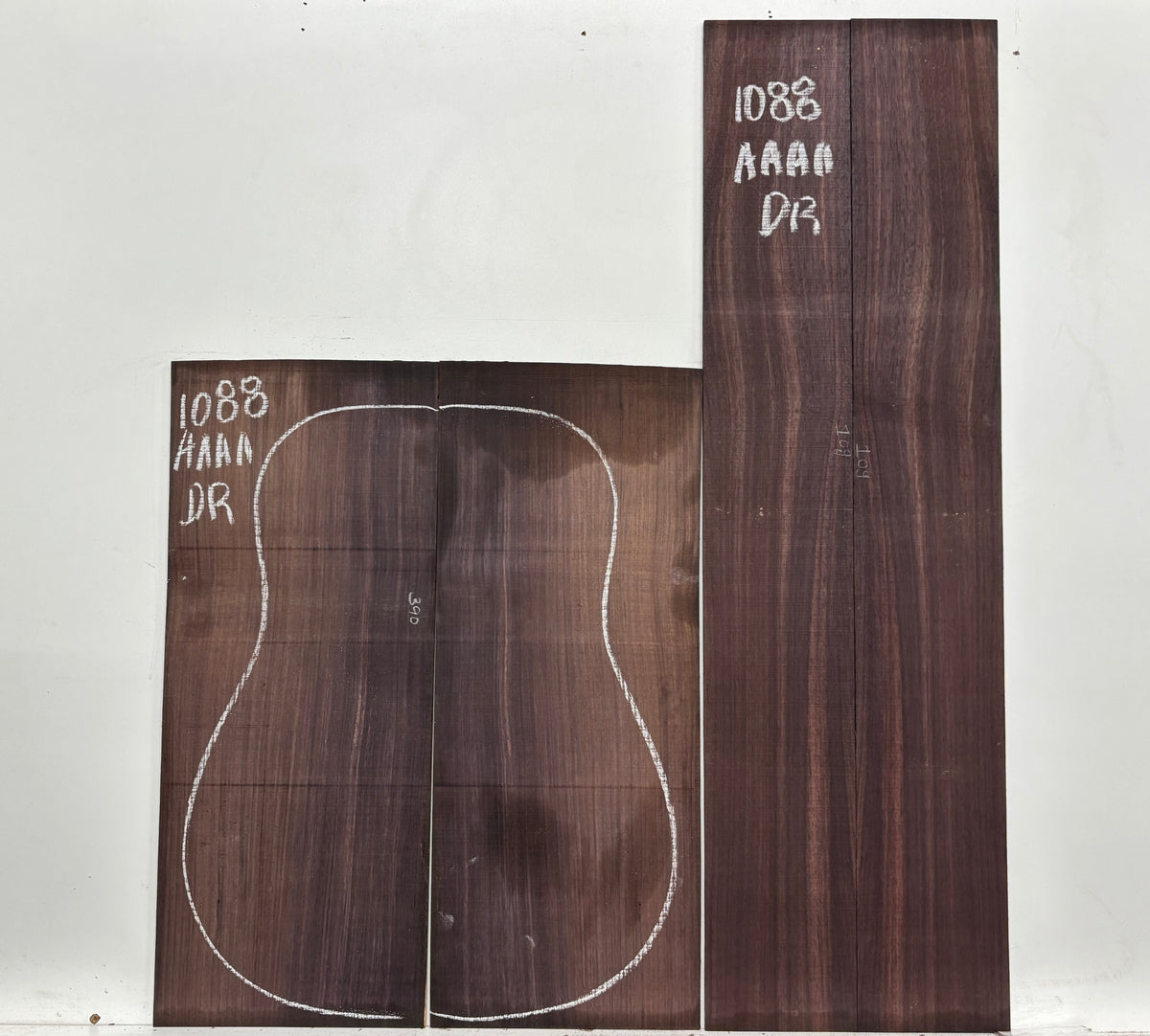 East Indian Rosewood Dreadnought AAAA Grade Guitar Back & Side Set #1088 - Exotic Wood Zone