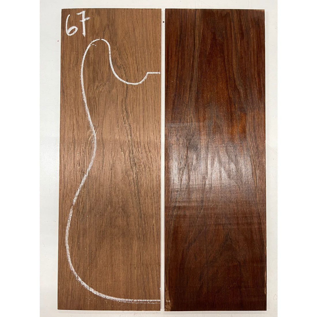 Peruvian Walnut Bookmatched Guitar Drop Top 21