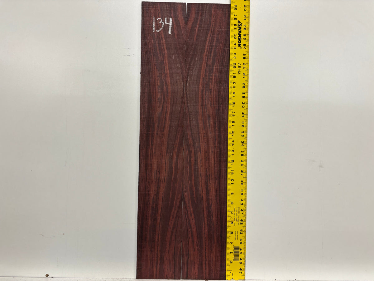 Royal Indian Rosewood Parlor Size (0) Guitar Side Set #134 Exotic Wood Zone 