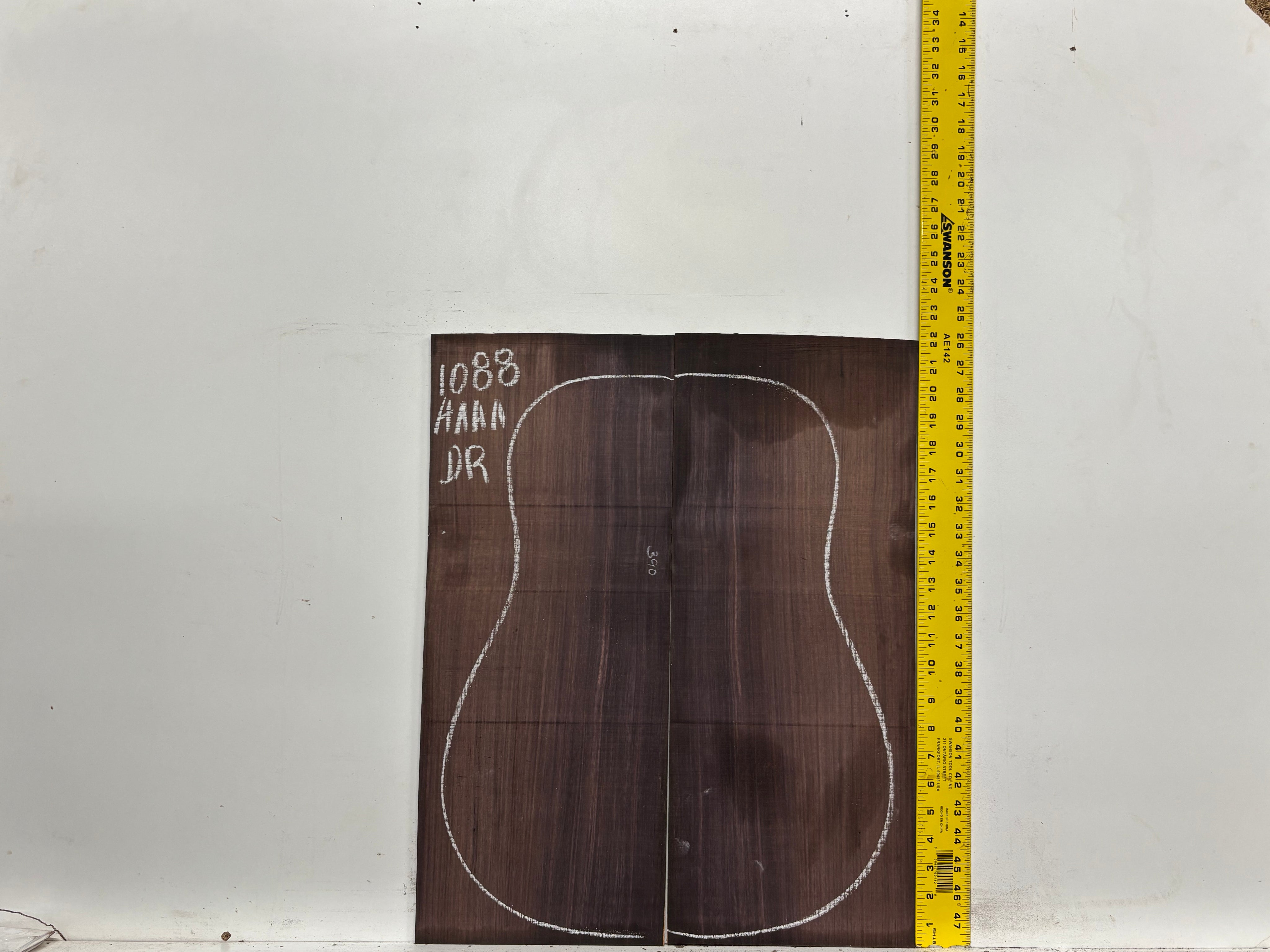 East Indian Rosewood Dreadnought AAAA Grade Guitar Back & Side Set #1088 - Exotic Wood Zone