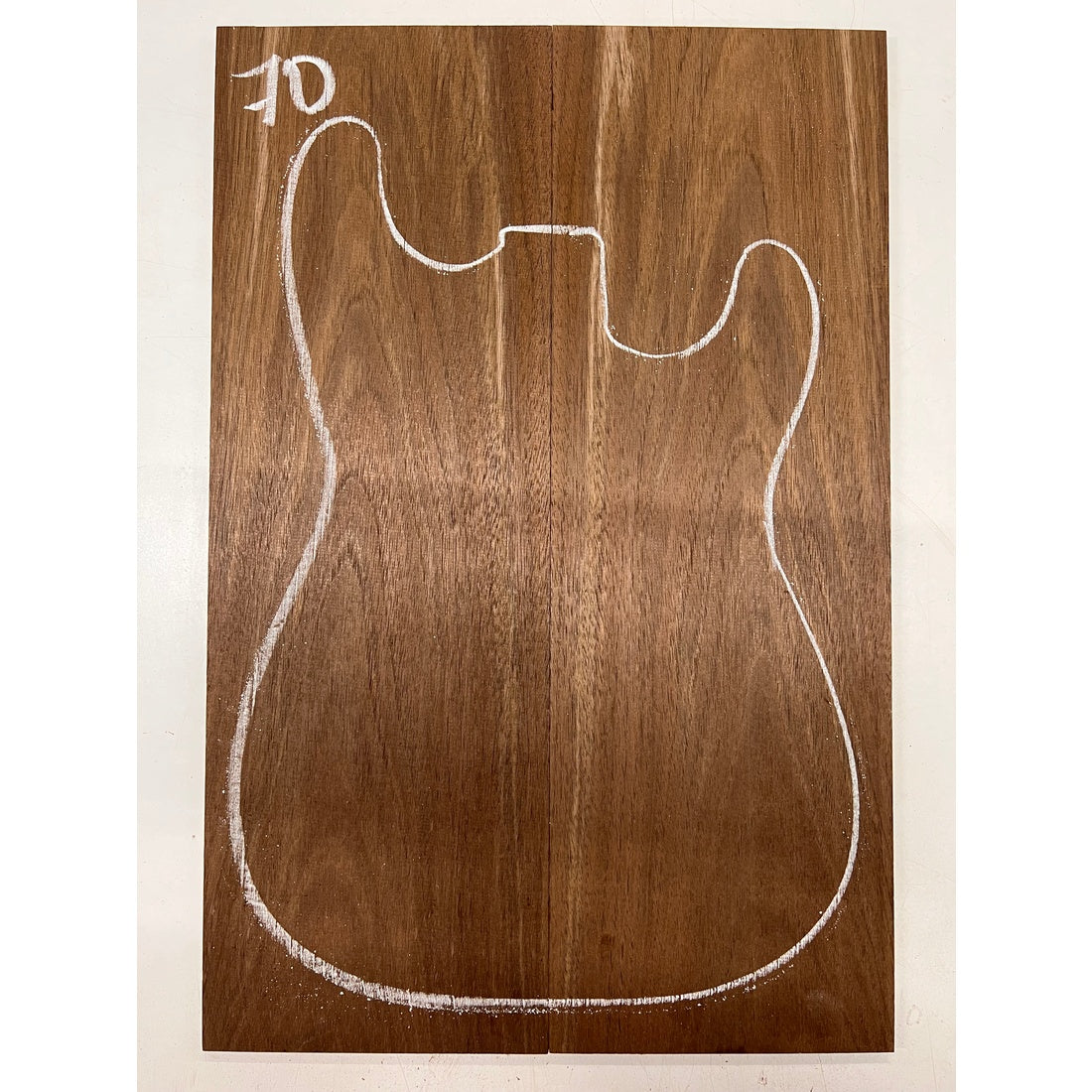 Peruvian Walnut Bookmatched Guitar Drop Top 21" x 7" x 1/4" #70 - Exotic Wood Zone - Buy online Across USA 