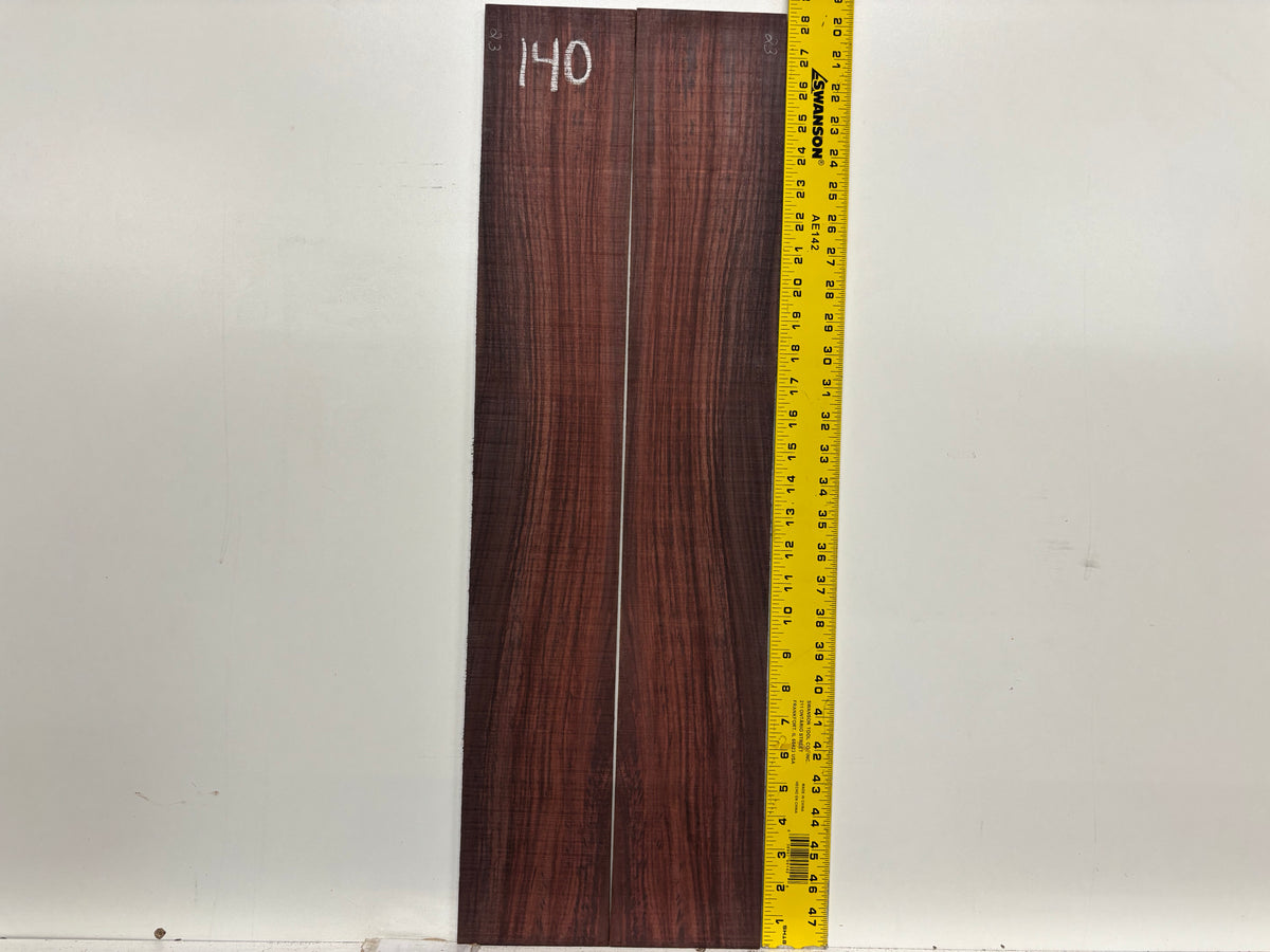 Royal Indian Rosewood Parlor Size (0) Guitar Side Set #140 Exotic Wood Zone 