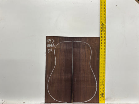 East Indian Rosewood Dreadnought AAAA Grade Guitar Back & Side Set #1093 - Exotic Wood Zone