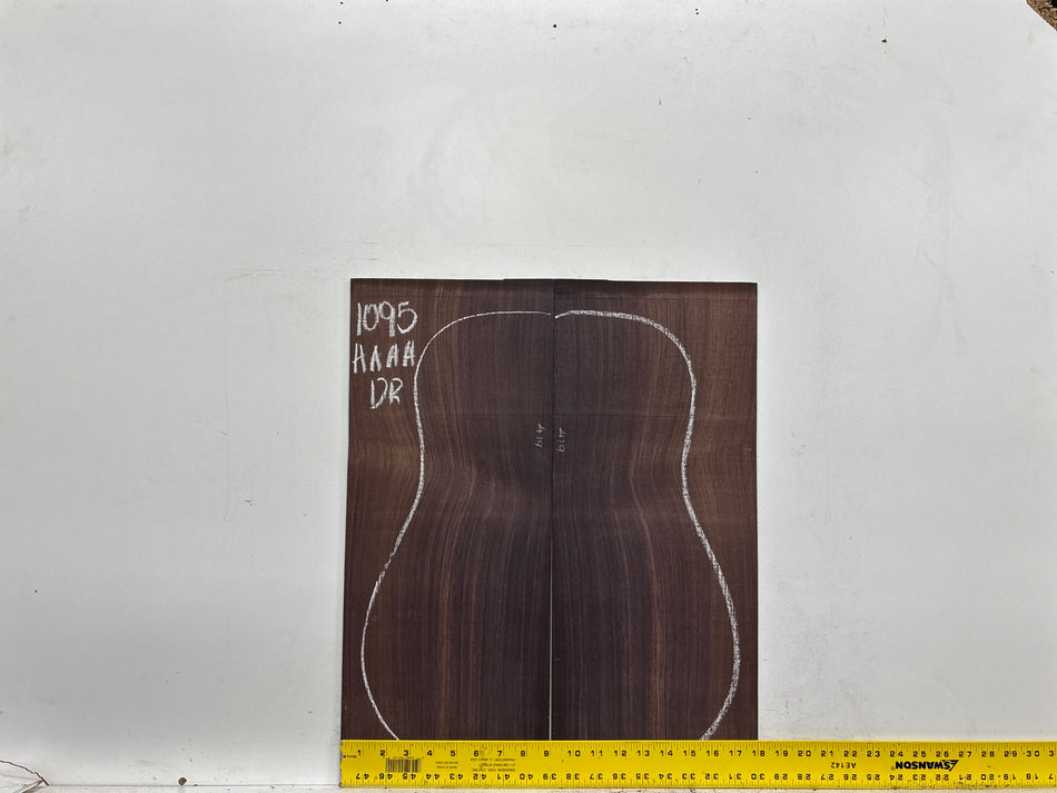 East Indian Rosewood Dreadnought AAAA Grade Guitar Back & Side Set #1095 - Exotic Wood Zone