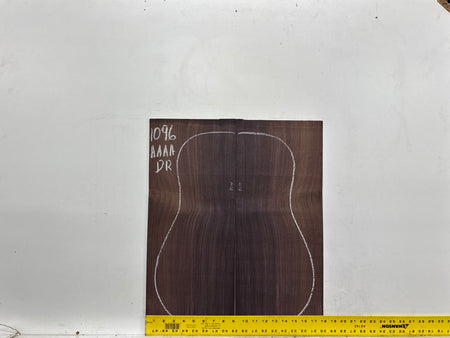 East Indian Rosewood Dreadnought AAAA Grade Guitar Back & Side Set #1096 - Exotic Wood Zone