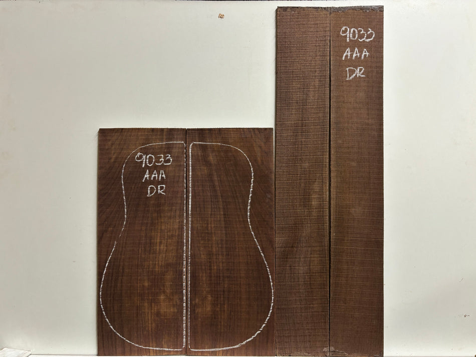 East Indian Rosewood Dreadnought Back and Side Set – AAA Grade #9033