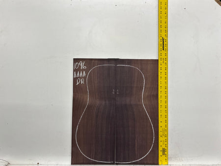 East Indian Rosewood Dreadnought AAAA Grade Guitar Back & Side Set #1096 - Exotic Wood Zone