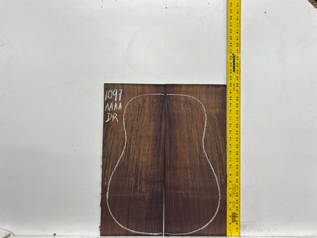 East Indian Rosewood Dreadnought AAAA Grade Guitar Back & Side Set #1097 - Exotic Wood Zone