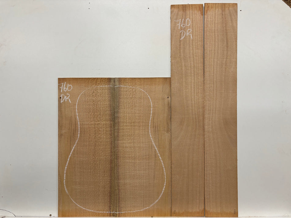 Lacewood Dreadnought Guitar Back & Side Set #760