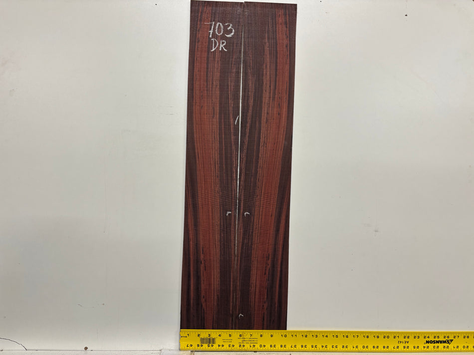 Juego de fondo y aros de guitarra de grado AAAA Dreadnought de palisandro de la India Oriental #61 