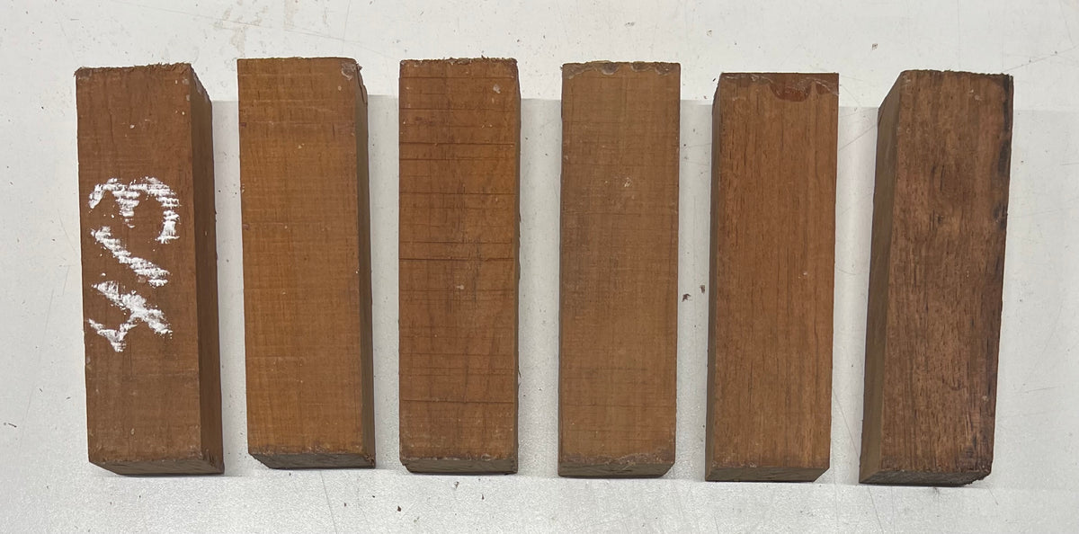 Pack Of 6, Granadillo Knife Blanks, 5"x 1-1/2"x 1" #413 - Exotic Wood Zone - Buy online Across USA 