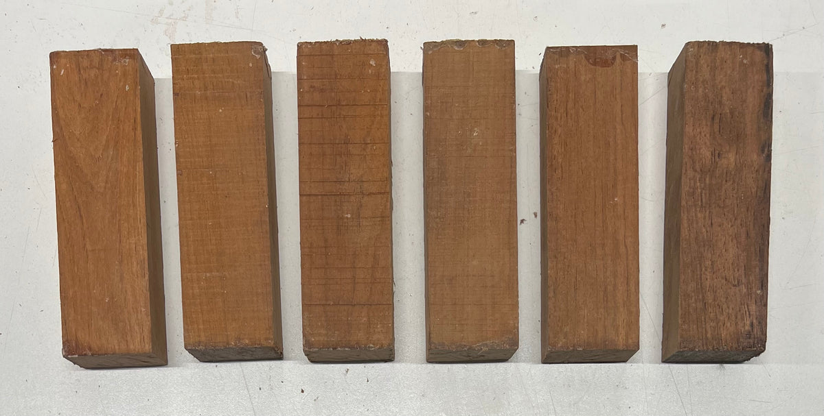 Pack Of 6, Granadillo Knife Blanks, 5"x 1-1/2"x 1" #413 - Exotic Wood Zone - Buy online Across USA 