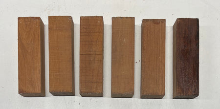 Pack Of 6, Granadillo Knife Blanks, 5"x 1-1/2"x 1" #413 - Exotic Wood Zone - Buy online Across USA 