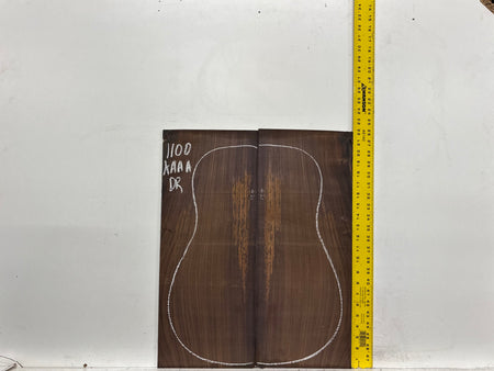 East Indian Rosewood Dreadnought AAAA Grade Guitar Back & Side Set #1100 - Exotic Wood Zone