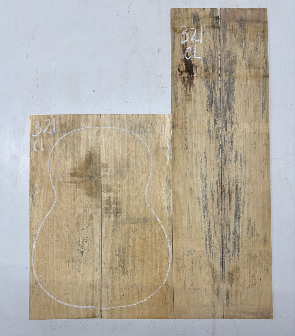 Juego de fondo y aros de guitarra de grado AAAA Dreadnought de palisandro de la India Oriental #61 