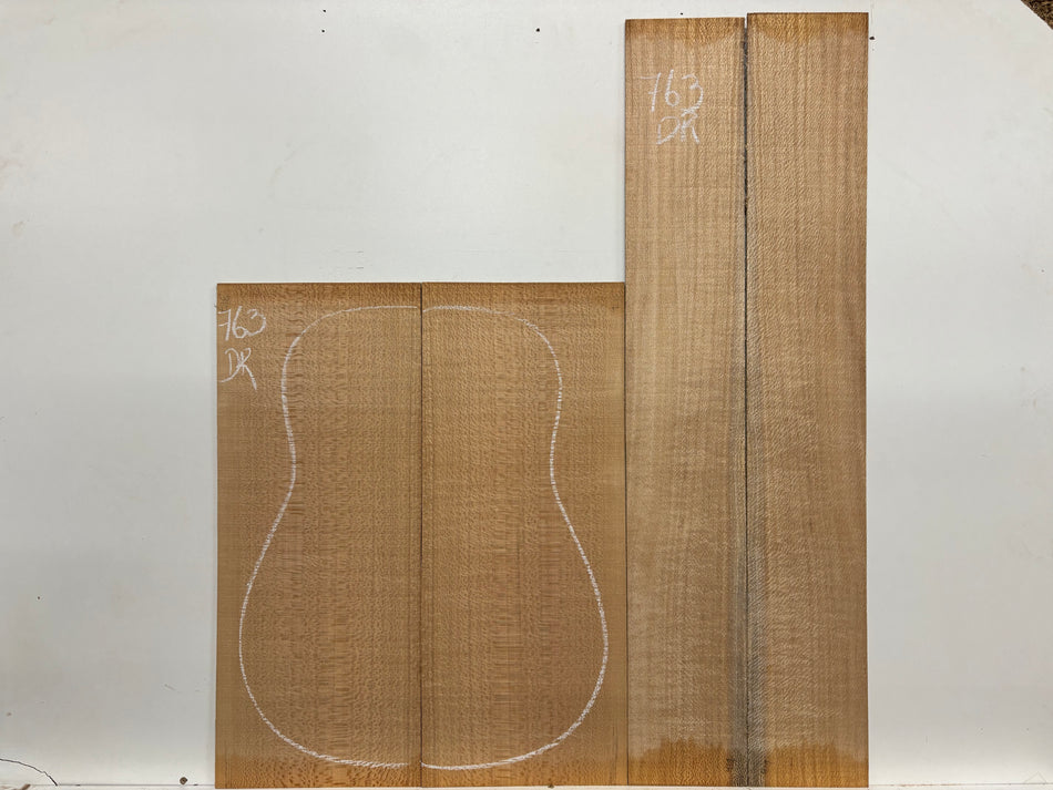 Lacewood Dreadnought Guitar Back & Side Set #763