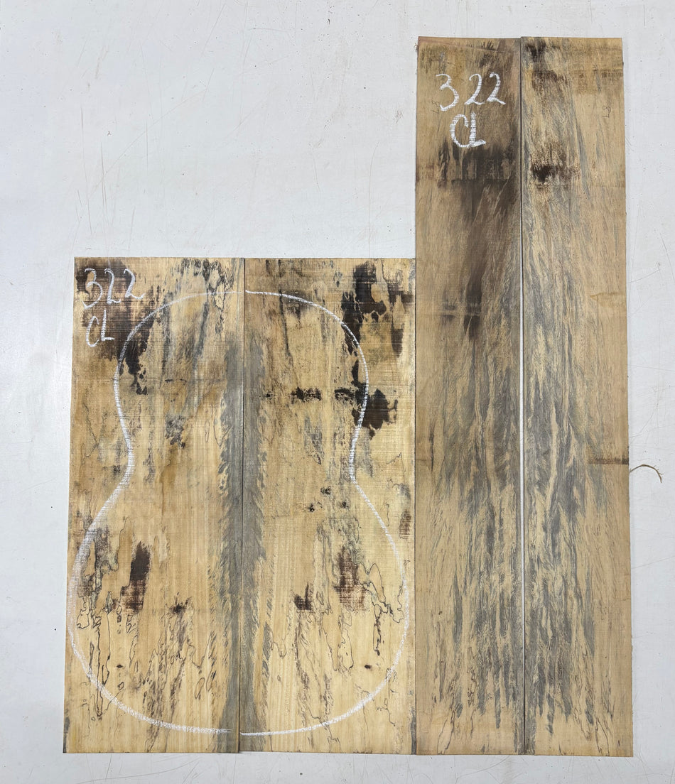 Juego de fondo y aros de guitarra de grado AAAA Dreadnought de palisandro de la India Oriental #61 