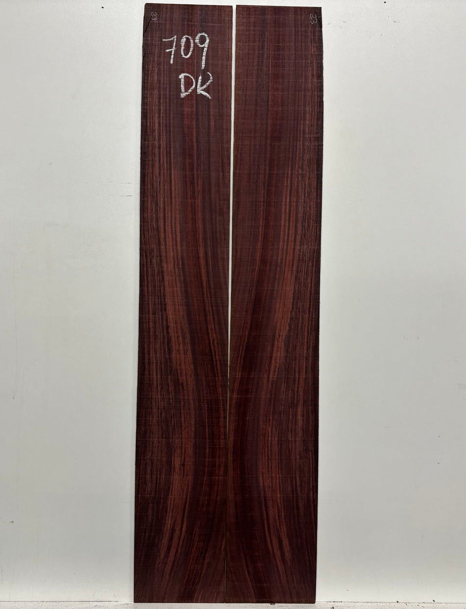 Juego de fondo y aros de guitarra de grado AAAA Dreadnought de palisandro de la India Oriental #61 