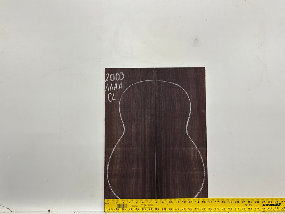 East Indian Rosewood Classical AAAA Grade Guitar Back & Side Set #2003 - Exotic Wood Zone