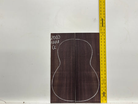 East Indian Rosewood Classical AAAA Grade Guitar Back & Side Set #2003 - Exotic Wood Zone