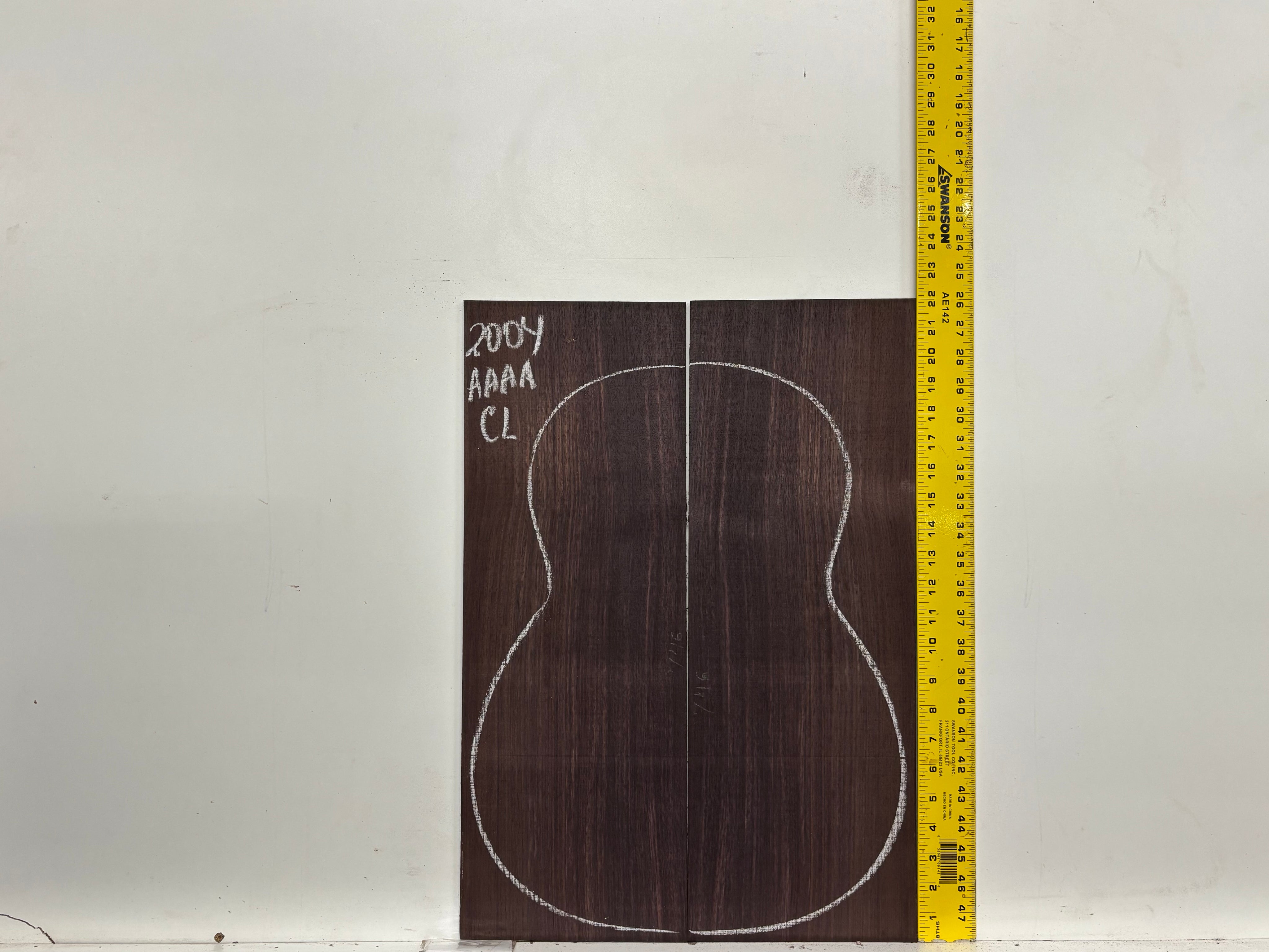 East Indian Rosewood Classical AAAA Grade Guitar Back & Side Set #2004 - Exotic Wood Zone