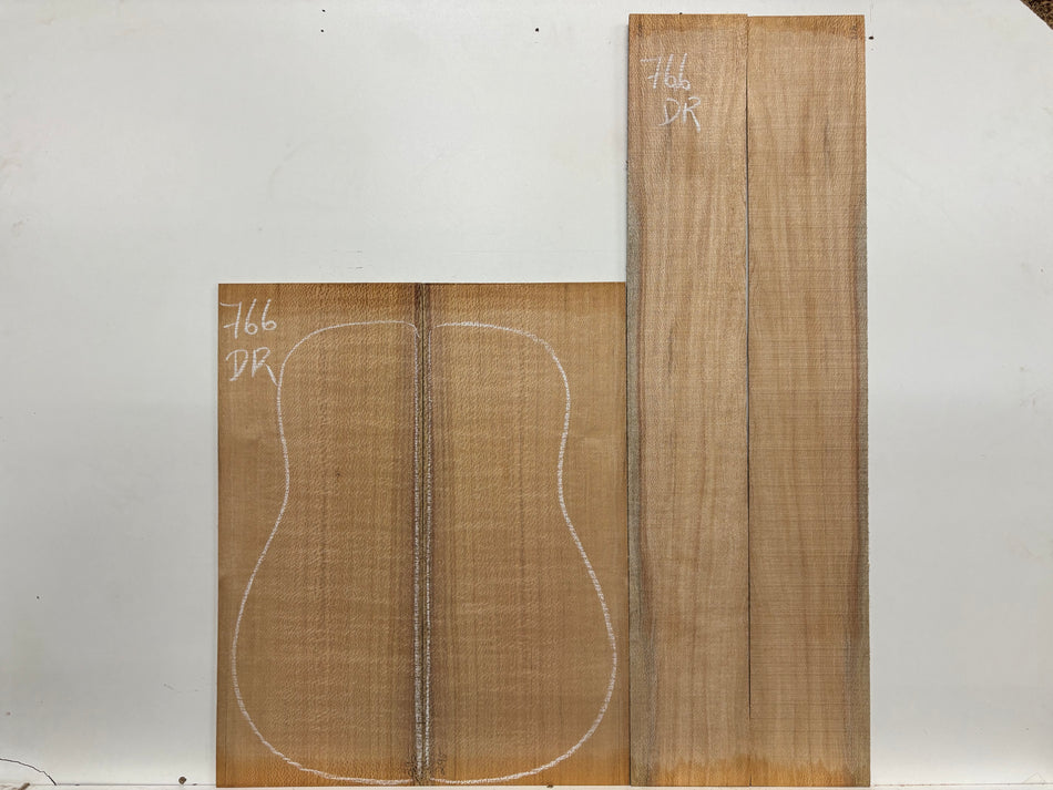 Lacewood Dreadnought Guitar Back & Side Set #766