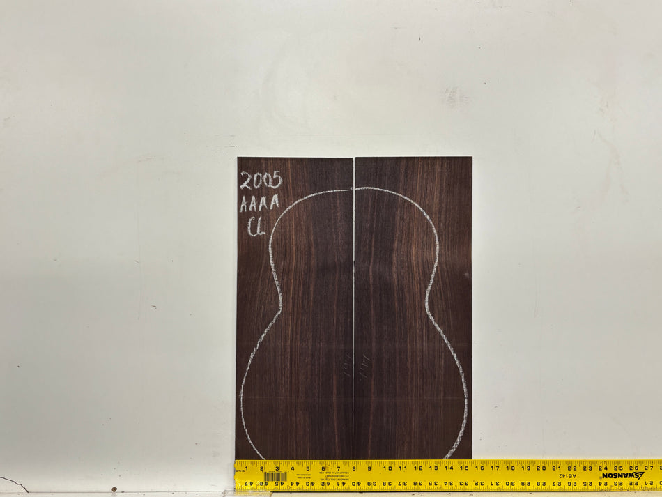 East Indian Rosewood Classical AAAA Grade Guitar Back & Side Set #2005 - Exotic Wood Zone