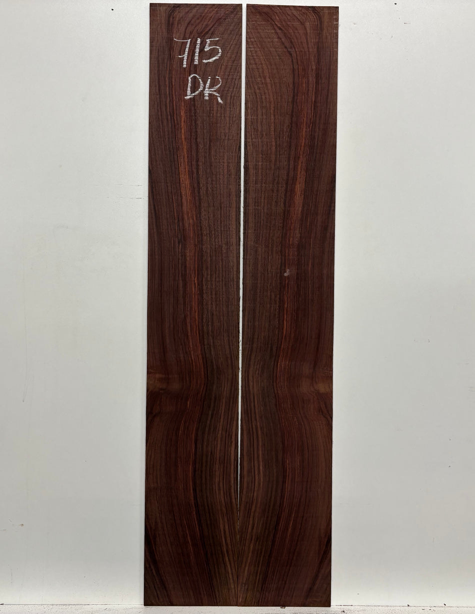 Juego de fondo y aros de guitarra de grado AAAA Dreadnought de palisandro de la India Oriental #61 