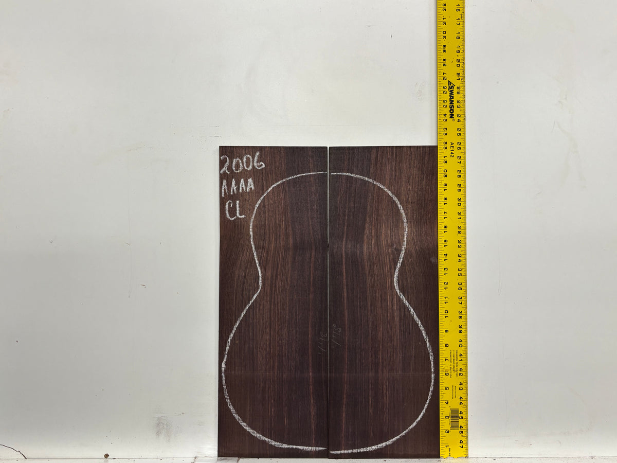 East Indian Rosewood Classical AAAA Grade Guitar Back & Side Set #2006 - Exotic Wood Zone