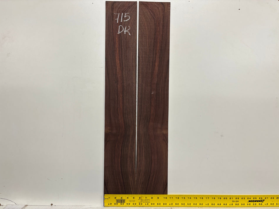 Juego de fondo y aros de guitarra de grado AAAA Dreadnought de palisandro de la India Oriental #61 