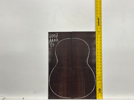 Dark Grain East Indian Rosewood Classical AAAA Grade Guitar Back & Side Set #2007 - Exotic Wood Zone