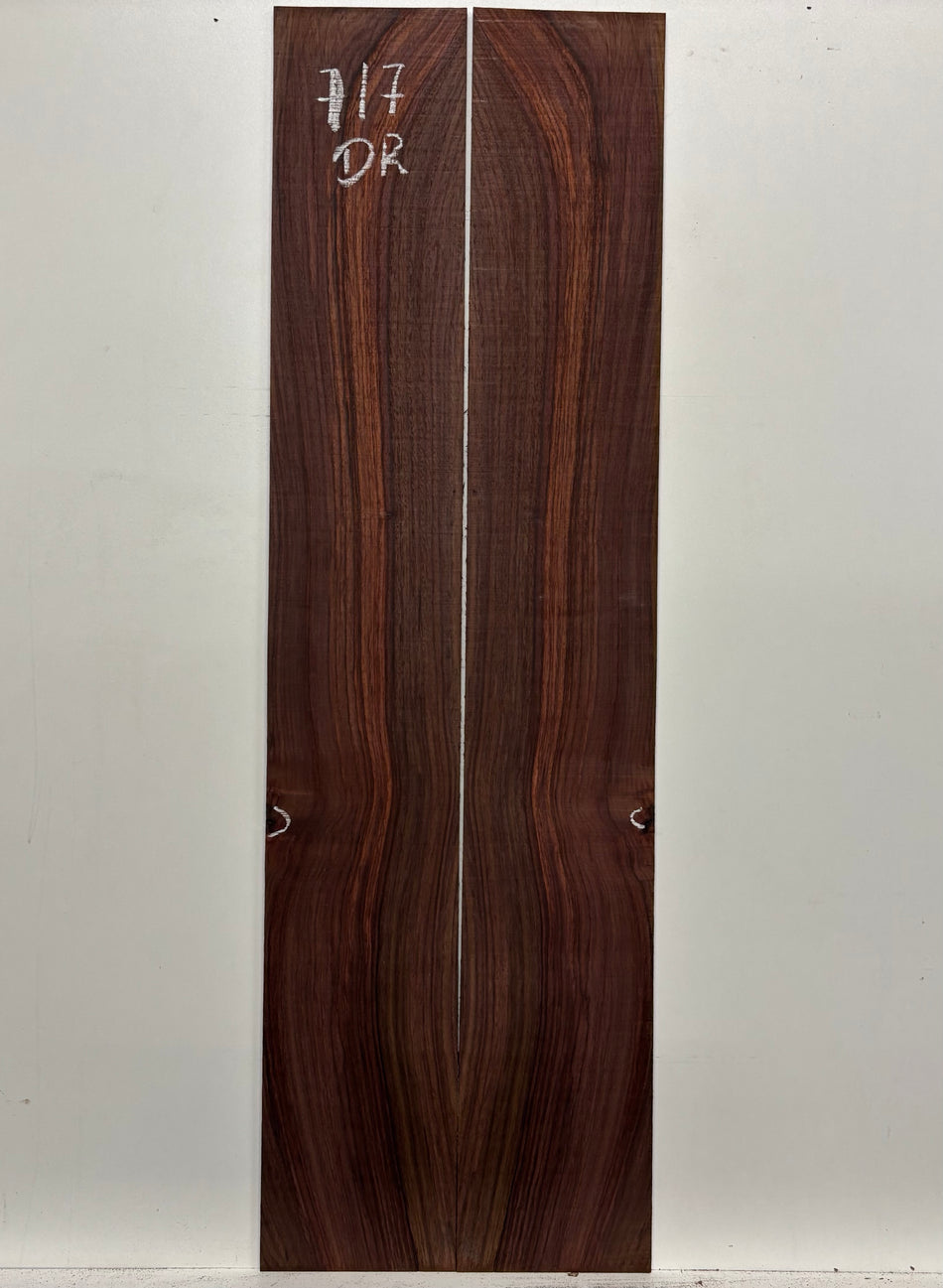 Juego de fondo y aros de guitarra de grado AAAA Dreadnought de palisandro de la India Oriental #61 